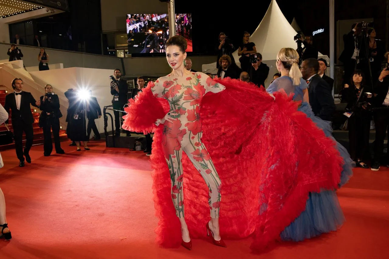 FREDERIQUE BEL AT ACID RED CARPET AT CANNES FILM FESTIVAL